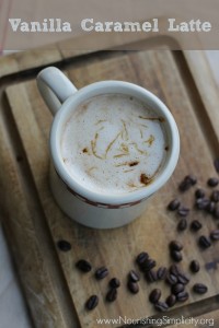 Vanilla Caramel Latte- www.nourishingsimplicity.org