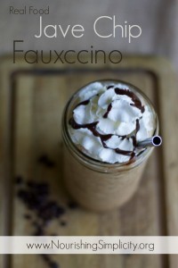 Real Food Java Chip Fauxccino- www.NourshingSimplicity.org