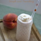 Real Food Peach Milkshake