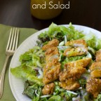 Homemade Honey Mustard Dressing and Salad